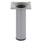 Amig - Ronde Meubelpoot - 30X150 cm - Staal - Zilver