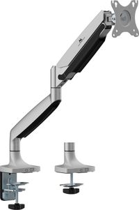 Maclean MC-969 - Monitorbeugel - Monitorsteun - dubbele arm - met gasveer - 17"-45" - tot 16 kg - Zilver