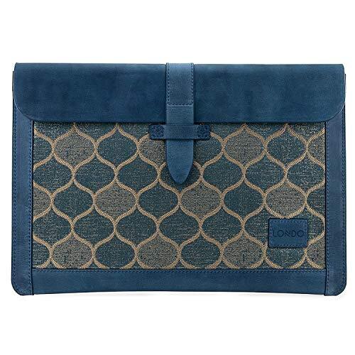 Londo Lederen Sleeve Tas voor MacBook Pro & Air 13.3 & 13 Inch (Blauw)