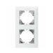 Inbouwpaneel White Glass In-Wall Panel, 2-Gang Frame, Horizontal