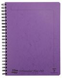 Clairefontaine 482/1131Z - SpiraalSchrift Notemakers Europa in lila - A4+ 22,5x29,7 cm - 240 uitneembare pagina's met lijnen en marge, geperforeerd met 4 gaten - Wit papier van 90 g - Glanzende cover