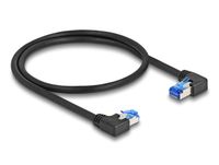 DeLOCK 80420 Netwerkkabel Zwart 0,5 m Cat6a S/FTP Rond Haaks
