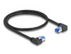DeLOCK 80420 Netwerkkabel Zwart 0,5 m Cat6a S/FTP Rond Haaks