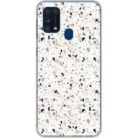 Samsung Galaxy M31 Terrazzo color bedrukt siliconen hoesje