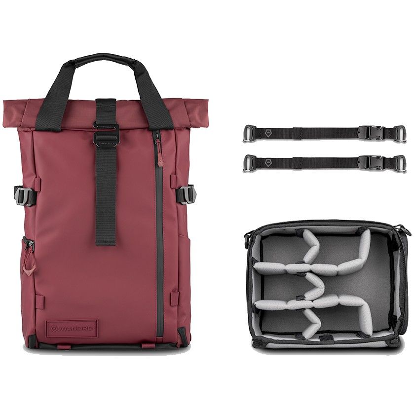 WANDRD PRVKE Photo Bundle Rugzak V4 - Rhone Burgundy - 21L