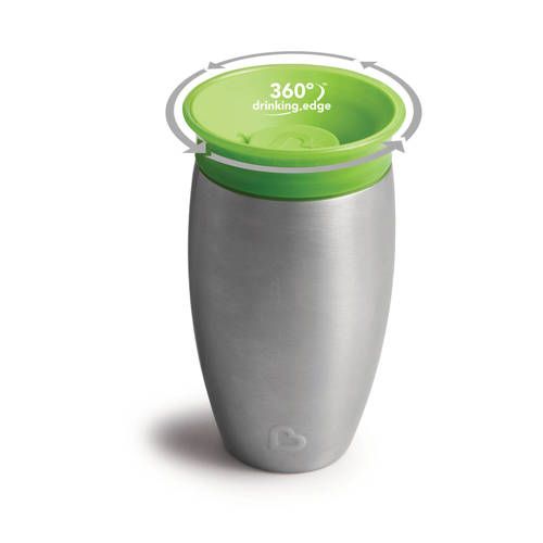 Munchkin Miracle 360° Sippy Cup - 296 ml - Groen - RVS