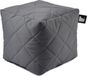 Extreme Lounging b-box quilted vierkante poef binnen & buiten UV- en waterbestendig 40x40cm Grijs
