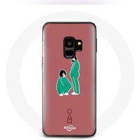 Maniacase Hoesje voor Samsung S9 plus inktvis spel Ji Yeong nummer 240 en Kang Sae Byeok nummer 067