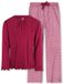 Little Label - meisjes pyjama-set - 110/116 - biologisch katoen - rood