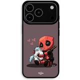 Maniacase Coque Pour iPhone 17 Pro Max Bébé Deadpool avec Licorne