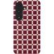 Selencia Vivid Backcover met MagSafe voor de Samsung Galaxy S26 - Check This Burgundy