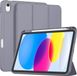 Techsuit Flex Trifold Housse de tablette avec porte-stylo pour Apple iPad 10 10.9 (2022) - Violet
