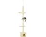PawHut Arbre à chat Panneau de particules 40x31x270cm Beige