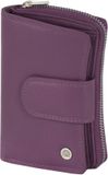 Greenburry Spongy Portemonnee Leder 13.5 cm - Dames - Staand formaat - purple