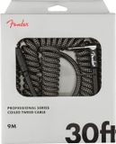 Fender Professional Coil Cable 30" Grey Tweed Gitaar Kabel