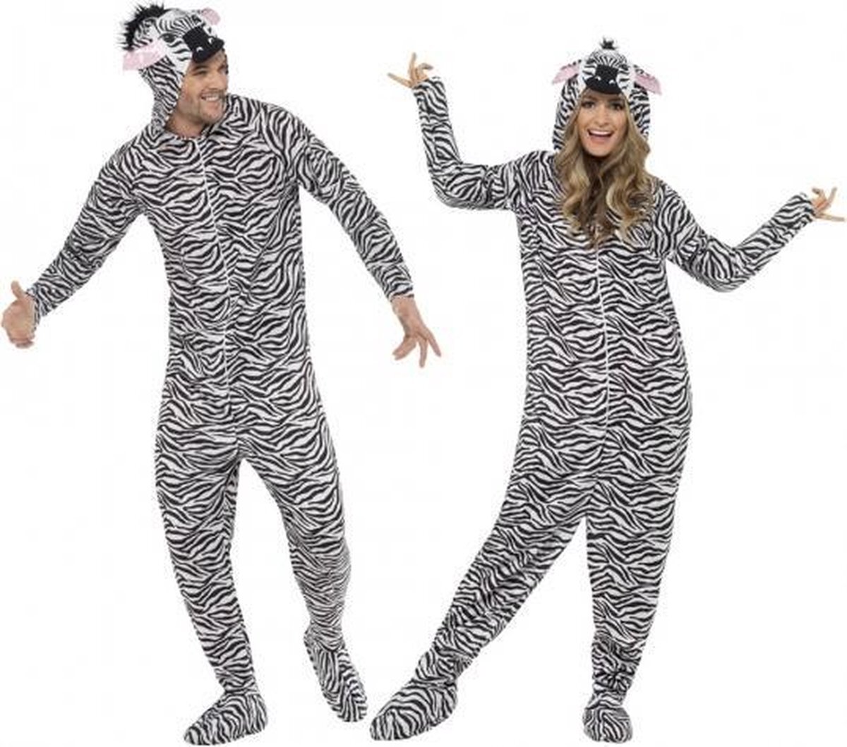 - Onesie zebra voor volwassenen 42-52 (l)