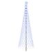 vidaXL - LED - kerstboom - EKENAS - 300 cm - 350 LED's - Blauw - IJzer - Zwart