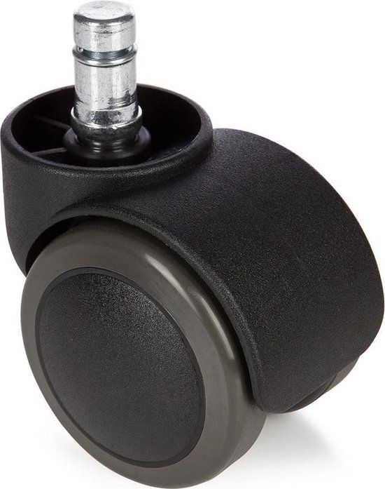 Bureaustoel Wiel - Zwart - 5x Rolo No-Noise 11mm/50mm