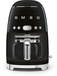 Smeg DCF02BLEU Filter Coffee Machine - Black - 1.4L - 10 Cups - Programmable