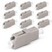 1aTTack.de 10x glasvezel keystone-connectoren OM1 of OM2 (UPC of PC) LC-simplex female naar LC-simplex female multimode beige