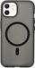 Coverzs smooth siliconen MagSafe case geschikt voor iPhone 12 Pro (zwart)