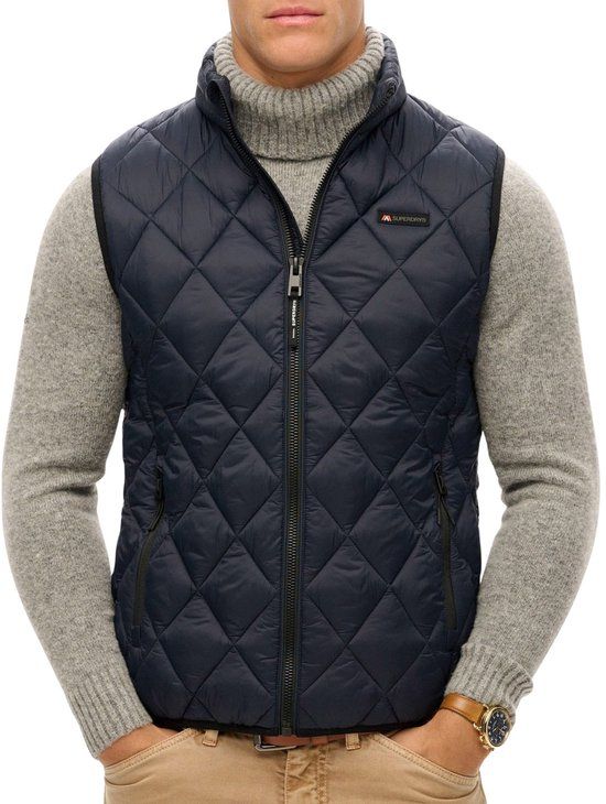 Superdry Diamond Quilt Fuji Lite Bodywarmer Heren - Maat XL