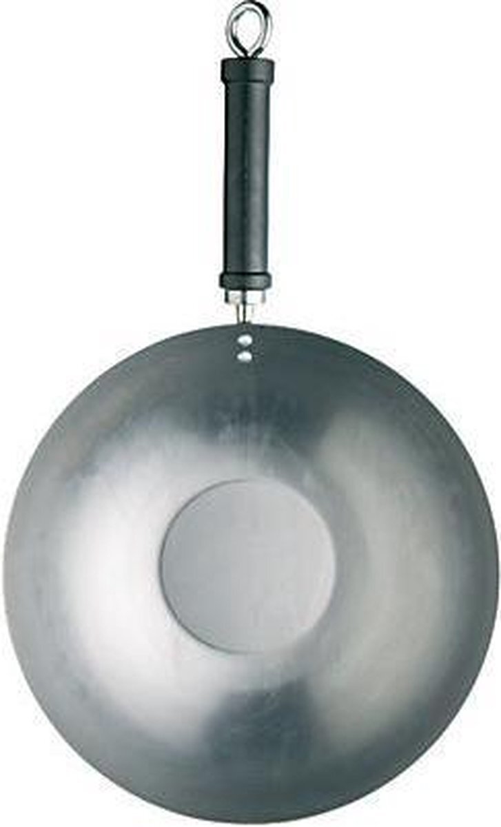 WORLD OF FLAVORS Carbonstalen wok, 30cm - Kitchen Craft | World Of Flavours