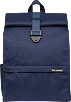 Bold Banana Roll Top Laptop Backpack - 15.6 inch - Blue