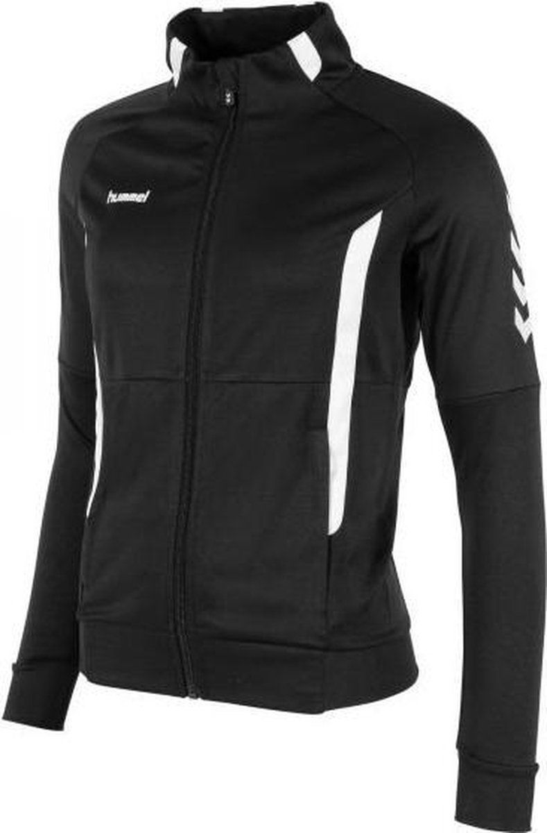 Hummel Authentic Ladies Jacket FZ - Zwart/Wit - Maat: 8718726608944