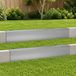 vidaXL Profil de jardin pour couverture, 2 pièces, 100 x 10 x 15 cm, acier galvanisé