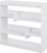 Homcom Bibliothèque Bois 90x24x91cm Blanc
