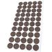 Adsamm WFP-30-SA-BR-22-50 50 x wollen viltglijders, bruin, Ø 22 mm