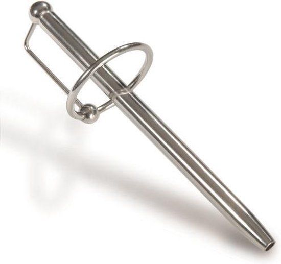Stainless hollow wand with glans ring 28 mm - RVS - 0.80 cm