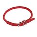 CHAPUIS SELLERIE SLA693 Ronde verstelbare glamour-halsband voor honden - rood leer - diameter 10 mm - lengte 39-47 cm - maat M