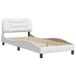Syfax Hvar Bedframe without mattress faux leather white 90x190 cm