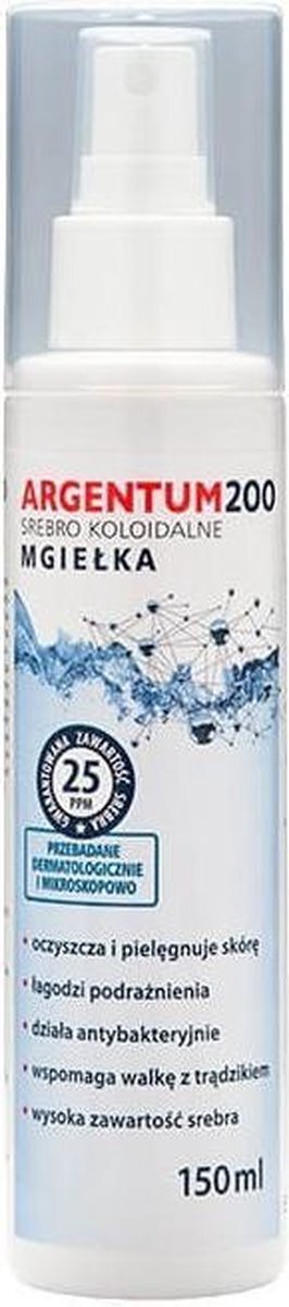 Aura Herbals Argentum 200 lichaamsmist 25PPM Zilver Colloïdaal 150ml unisex