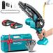 StarTech Mini-kettingzaag 15,2 cm - Accu-kettingzaag - 2 x 2,0 Ah accu's - Handzaam model - 800–999 W - Houtzaag voor het snoeien - EU-stekker