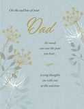 Classic Regal Publishing Classic Sympathy Card Droevige Verlies van je vader - 8 x 6 inch