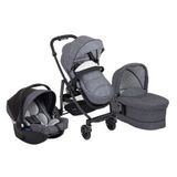 Graco Evo Trio Traditionele kinderwagen 1 zitplaats(en) Grijs