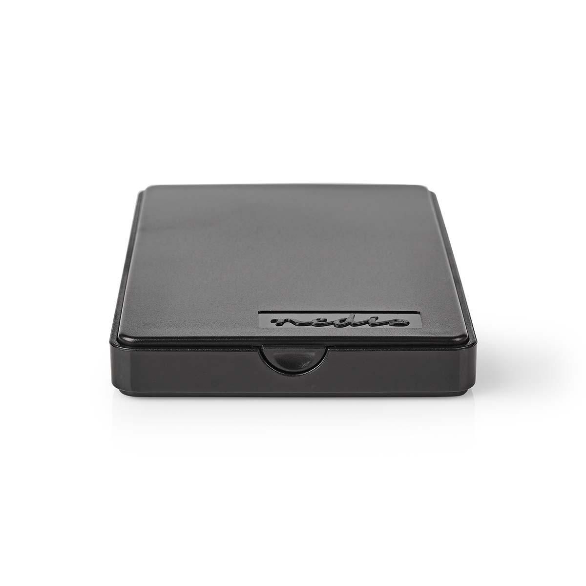 Nedis HDDE25100BK - Behuizing voor opslagstations - zwart
