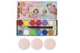 Eulenspiegel 212219 IJs-Princess metalen palet, 10 x 3,5 ml, 2 x glitter, 2 x veganistische penselen, make-upkleuren