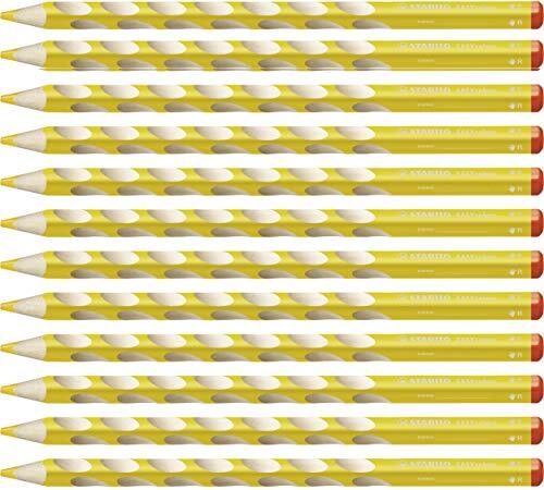 Stabilo Ergonomisch kleurpotlood voor rechtshandigen - EASYcolors -12 stuks - geel