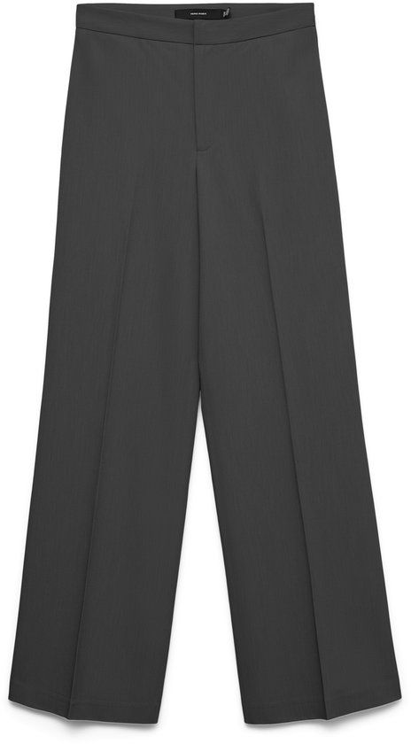 VERO MODA VMDALLAS MW STRAIGHT PANT BOO Dames Leggings Dark Grey Melange L/32