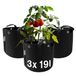 honju HOME Growbag - Plantenzak 19l Tomaten - 3x Kweekzak met Handgrepen