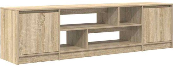 vidaXL Tv-meubel 188,5x41x50 cm spaanplaat sonoma eikenkleurig