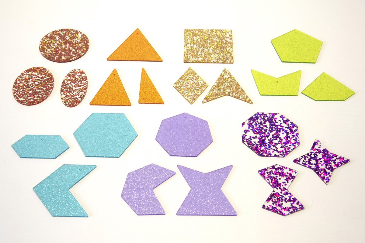 TickIT RAINBOW GLITTER SHAPES