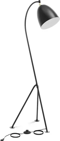 Uniprodo Booglamp - beweegbare metalen kap - 40 W - hoogte 125 cm