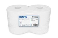 Funny Jumbo - wc-papier 2-laags hoogwit, diameter ca. 25 cm, 1-pack (1 x 6 stuks)