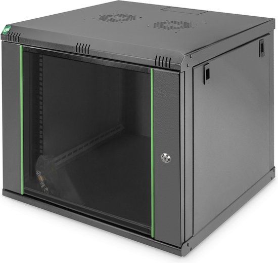 Digitus DN-19 09-U-EC-SW - Netwerk wandkast - Zwart