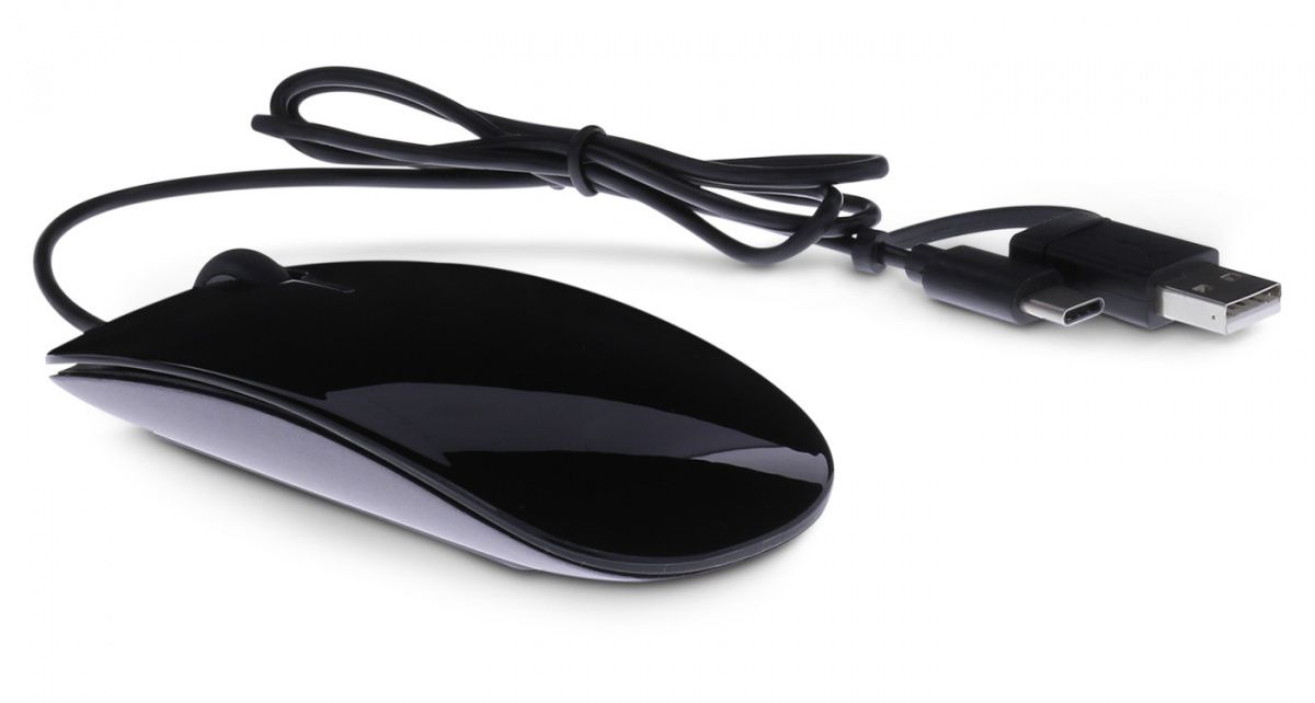 LMP Easy Mouse - Grijs - 1600 DPI - 80cm Kabel